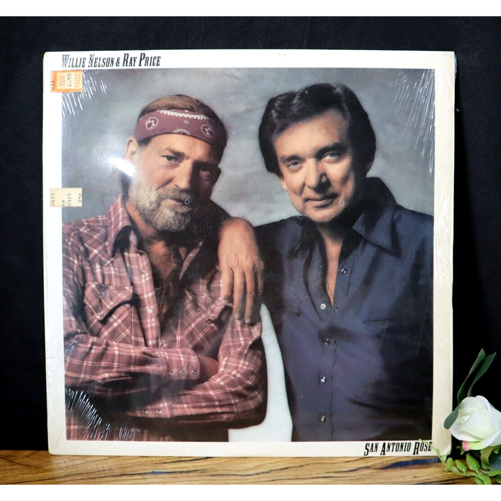 1980 Willie Nelson & Ray Price San Antonio Rose LP Vinyl Record 80s Album